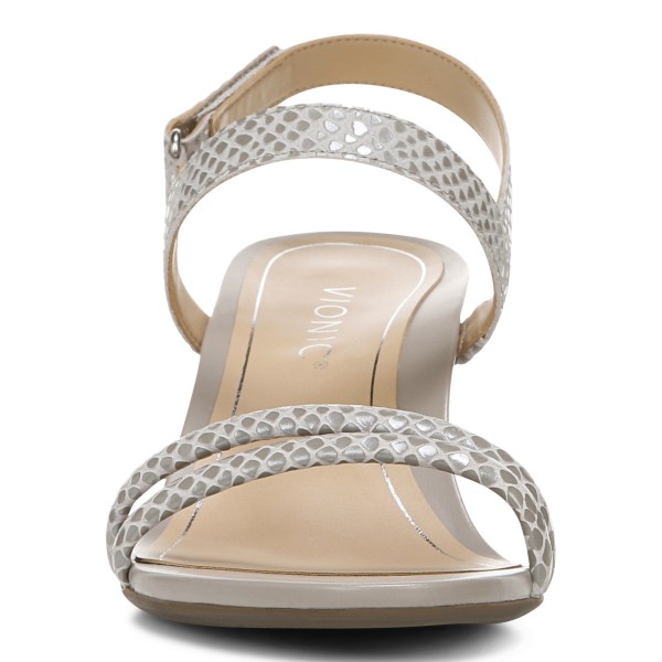 Vionic Sandals Ireland - Emmy Wedge Sandal Grey - Womens Shoes Online | JGZMA-4305